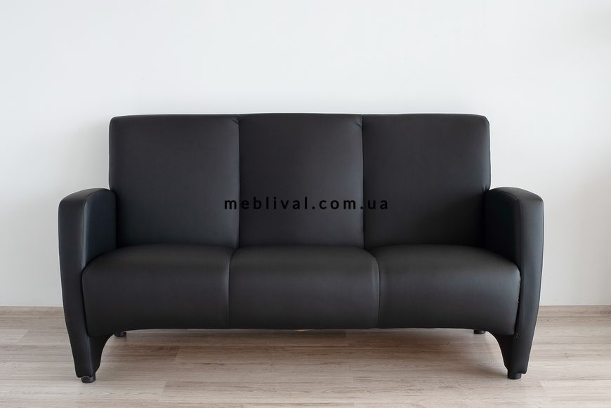➤Цена 9 080 грн  Купить Черный диван 3 х местный арт030027.2 ➤Черный ➤Диваны офисные➤Modern 3➤440303470.3.EMB фото
