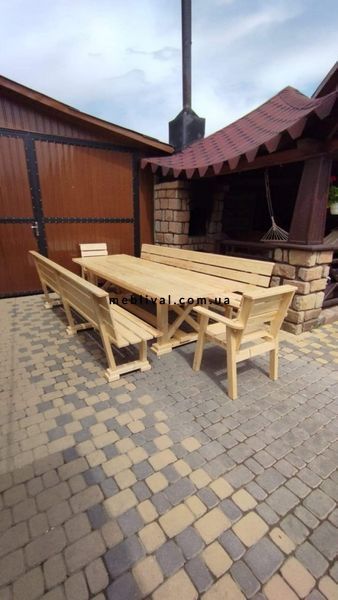 ➤Ціна 12 720 грн UAH Купити Стіл обідній 120х80 Тихан під старовину нерозкладний➤Горіх ➤Столы под старину➤МЕКО➤0010МЕКО фото