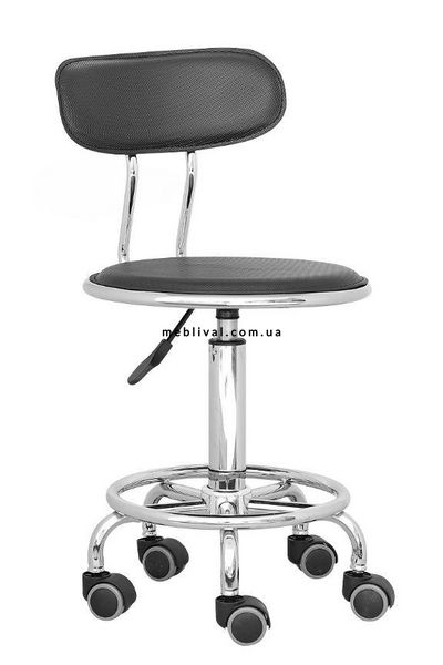 ➤Цена   Купить Кресло Кассира круглое на колесиках с подножкой арт040198 ➤Черный ➤Кресла офисные➤Modern 8➤basicbl.ВВ1 фото