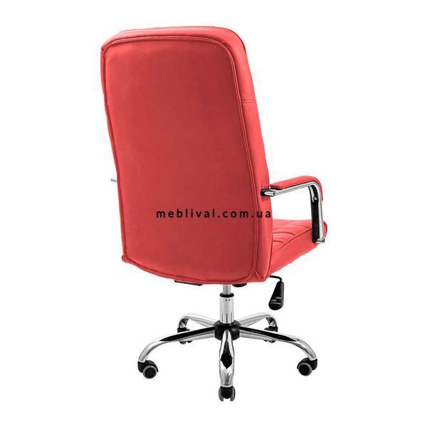 ➤Цена 6 594 грн  Купить Кресло офисное 63х55х112-120 Tilt металл хромированный + мягкие накладки кожзам красный ➤Красный ➤Кресла офисные➤R_C - К➤1887445778RICH1 фото