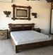 ➤Цена 13 950 грн UAH Купить Кровать деревянная Силеб 200х200 под старину ➤горіх темний ➤Кровати под старину➤МЕКО➤0120МЕКО фото