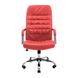 Кресло офисное 63х55х112-120 Tilt металл хромированный + мягкие накладки кожзам красный 1887445778RICH1 фото 3