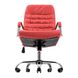 Кресло офисное 63х55х112-120 Tilt металл хромированный + мягкие накладки кожзам красный 1887445778RICH1 фото 6