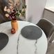 Комплект круглый стол D90 кухонный Revilo Стандарт + стул кресло Anul 2 шт серый 0242JAM фото 5