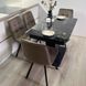 Комплект стол кухонный Edils 110х70(+40) Стандарт черный + стул Maj 4 шт белый 0249JAM фото 9