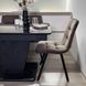 Комплект стол кухонный Edils 110х70(+40) Стандарт черный + стул Maj 4 шт белый 0249JAM фото 5