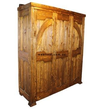 ➤Цена 35 100 грн UAH Купить Шкаф Шкаф деревянный Адьлози 170х57хh200 под старину ➤Горіх ➤Шафи під старовину➤МЕКО➤0204МЕКО фото
