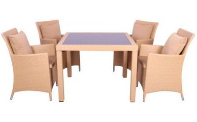 ➤Цена   Купить Комплект мебели Samana-4 из ротанга Elit (SC-8849-S2) Sand AM3041 ткань A14203 ➤песочный ➤Комплекты мебели➤AFM➤516815АМ фото