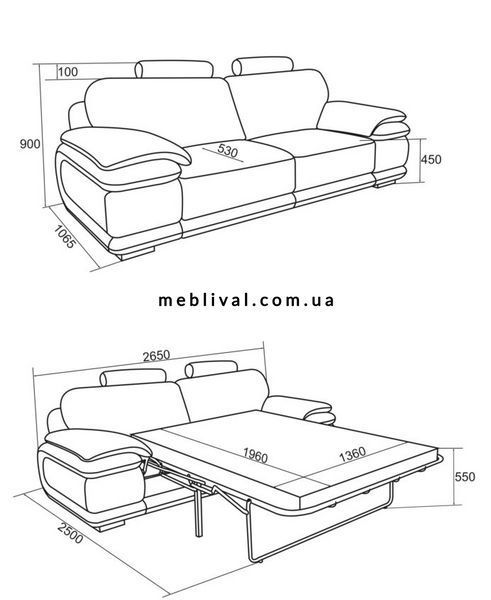 ➤Цена 57 084 грн  Купить Диван прямой раскладной 265х107х90 Седафлекс Боннель ППУ кремовый ➤кремовый ➤Диваны Еврокнижка➤B_S_П➤445500995ВЕС фото