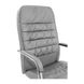 Кресло офисное 63х55х112-120 Tilt металл хромированный + мягкие накладки кожзам серый 1887445778RICH5 фото 4