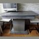Стол кухонный 110х70(+35) на одной опоре Notsob стекло 4мм + ЛДП 16мм серый 0142JAM фото 47