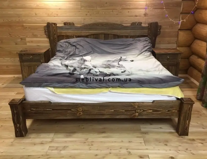 Кровать деревянная Ритагоб под старину