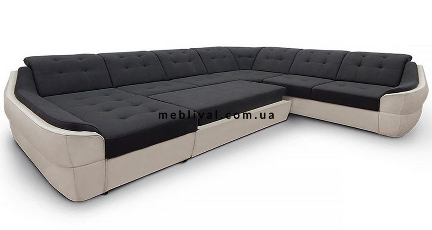 ➤Цена 38 765 грн  Купить Модульный диван раскладной П-образный арт040166 ➤Черный ➤Диваны угловые➤Modern 7➤440312325.1.ВО фото