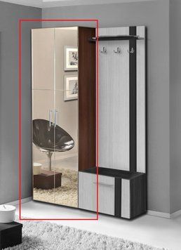 ➤Ціна   Купити Шкаф Марго-1 550х390х2000 венге➤ ➤Прихожие➤Мастер Форм➤440302453.2МФ фото