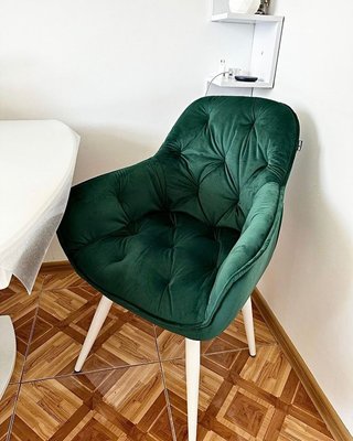 ➤Цена 6 315 грн UAH Купить Стул кресло с подлокотниками 57x43x87 ткань темно-зеленый ➤Зелёный ➤Стул кресло➤Nalp➤1957PLN фото