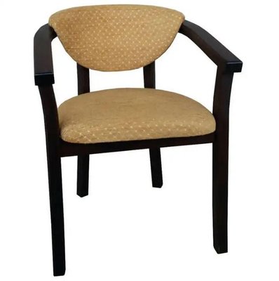 ➤Цена 2 814 грн  Купить Стильный стул с деревянными подлокотниками мягкий Бокруассан темный орех ➤венге ➤Стулья деревянные➤Агросвит 1С➤440311982ПЛМ фото