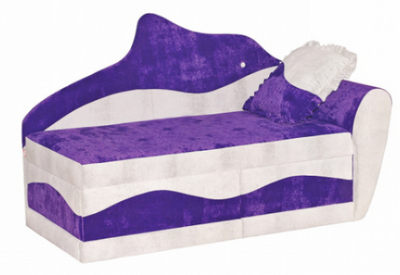 ➤Цена 11 588 грн  Купить Детский диван Дельфин на волне тм Алис- мебель Фиолетовый с белым ➤ ➤Детские диваны➤Алис-мебель➤43564AL.3 фото