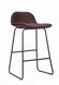 Полубарный стул на металлической опоре с подножкой экокожа шоколадный арт040296.1 BostMBr.ВВ1 фото 1