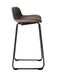 Полубарный стул на металлической опоре с подножкой экокожа шоколадный арт040296.1 BostMBr.ВВ1 фото 3