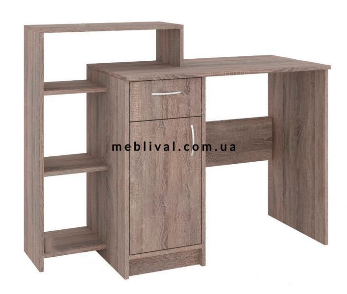 ➤Ціна 4 298 грн  Купити Стол письменный с полками ДСП Венге темный 117х48х92➤орех ➤Столы письменные➤ПЕХ➤440312521,3ПЕХ фото