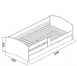 Белая кровать в детскую с ящиками 2000 арт03002.3 440303447.4.EMB фото 8