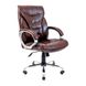 Кресло офисное 63х58х111-118 Tilt Металл хромированный кожзам коричневый 1887655778RICH1 фото 1