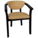Стильный стул с деревянными подлокотниками мягкий Бокруассан темный орех 440311982ПЛМ фото 1