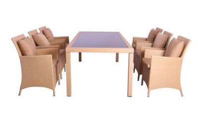 ➤Цена   Купить Комплект мебели Samana-6 из ротанга Elit (SC-8849) Sand AM3041 ткань A14203 ➤песочный ➤Комплекты мебели➤AFM➤516812АМ фото