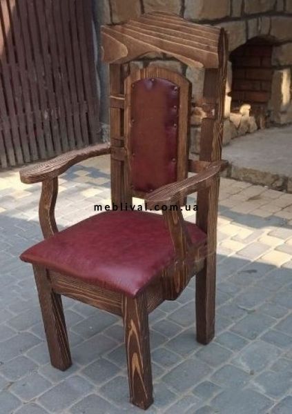 ➤Ціна 3 300 грн UAH Купити Стілець під старовину Іксвелорок із масиву дерева твердий➤Горіх ➤Стулья под старину➤МЕКО➤0062МЕКО1 фото