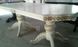 Банкетный стол с фигурной столешницей раскладной деревянный Модена белый с патинированием 200х90 (+40) 440303217ПЛМ.1 фото 1
