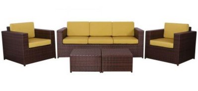 ➤Цена   Купить Комплект мебели Santo из ротанга Elit (SC-B9508) Brown Mixed YF1217 ткань A14203 ➤Эспрессо ➤Комплекты мебели➤AFM➤516791АМ фото