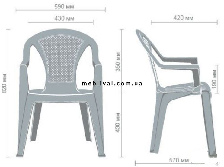 ➤Цена   Купить Стул Ischia пластик белый 01 ➤ ➤Кресла и стулья пластиковые➤➤200002АМ фото