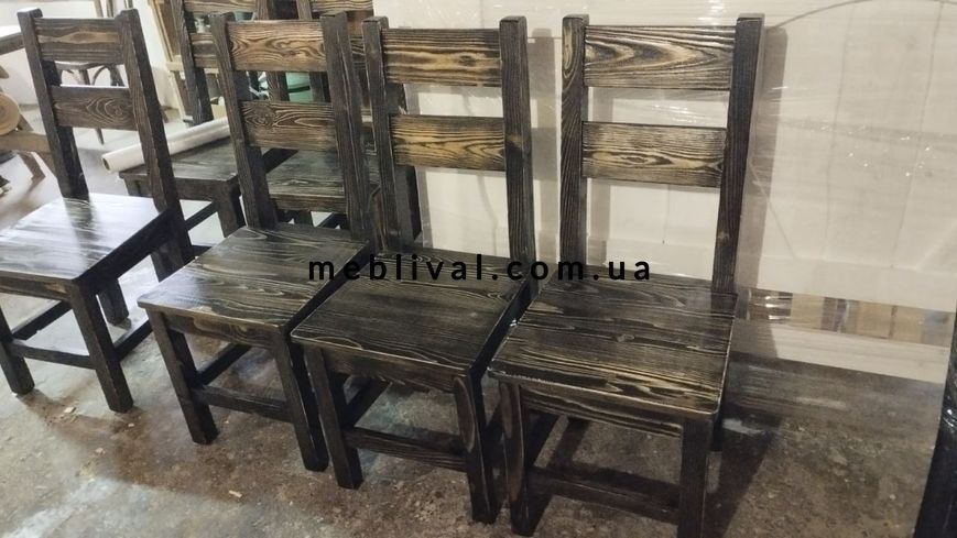 ➤Ціна 2 625 грн UAH Купити Стілець дерев'яний Таркомед СТ-23 твердий під старовину➤Горіх ➤Стулья под старину➤МЕКО➤0050МЕКО1 фото